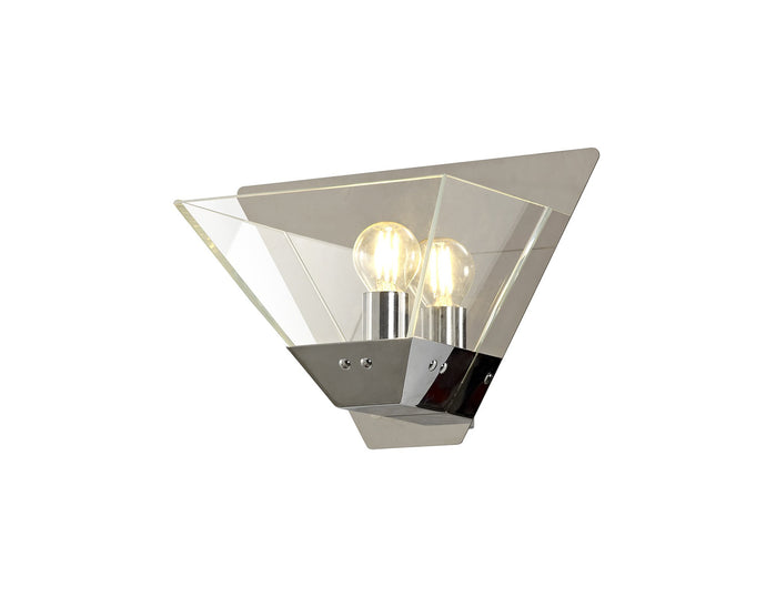 C-Lighting Knowlton Wall Lamp, 1 Light E14, Polished Chrome - 28714