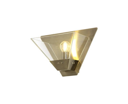 C-Lighting Knowlton Wall Lamp, 1 Light E14, Antique Brass - 28717