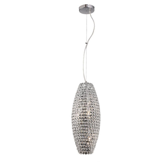 Diyas IL30410 Kos Pendant 4 Light Polished Chrome/Crystal - 38059