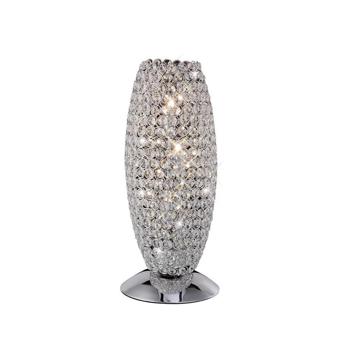 Diyas IL30411 Kos Table Lamp 3 Light Polished Chrome/Crystal - 20210