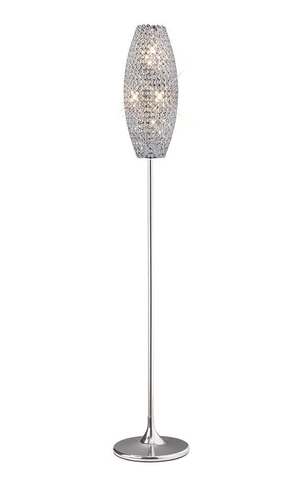 Diyas IL30412 Kos Floor Lamp 4 Light Polished Chrome/Crystal - 20209