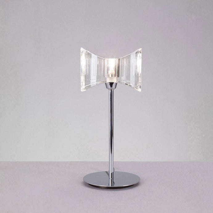 Mantra M0894 Kromo Table Lamp 1 Light G9 Sraight Frame, Polished Chrome