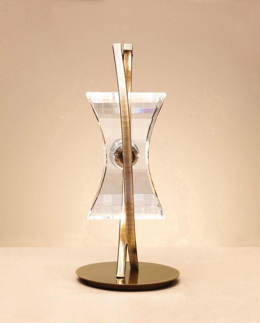 Mantra M0895AB Kromo Table Lamp 1 Light G9 Looped Frame, Antique Brass