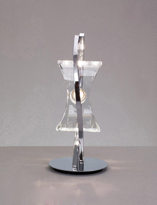 Mantra M0895 Kromo Table Lamp 1 Light G9 Looped Frame, Polished Chrome