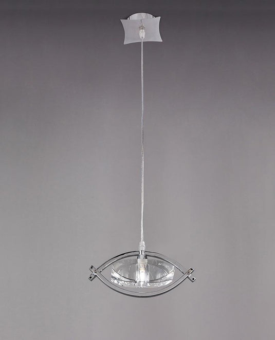 Mantra M0899 Kromo Pendant 1 Light G9, Polished Chrome