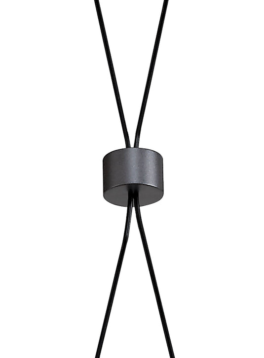 C-Lighting Kross Pendant 1 Light, 1 x 3W LED, 3000K, 110lm, Sand Black/Grey, 3yrs Warranty - 29014