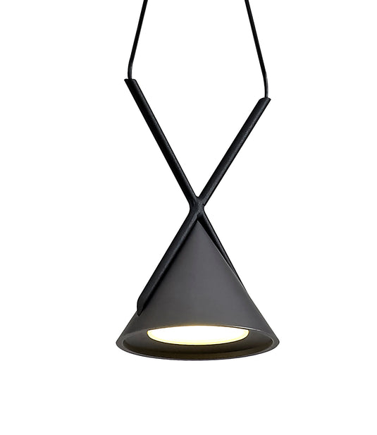 C-Lighting Kross Pendant 1 Light, 1 x 3W LED, 3000K, 110lm, Sand Black/Grey, 3yrs Warranty - 29014