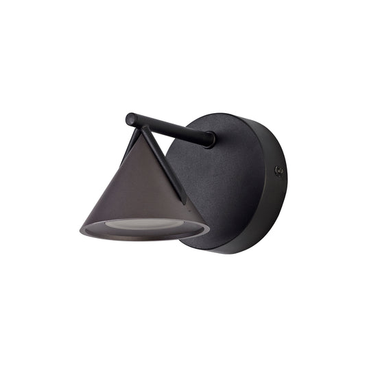 C-Lighting Kross Wall Lamp 1 Light, 1 x 3W LED, 3000K, 110lm, Sand Black/Grey, 3yrs Warranty - 29016