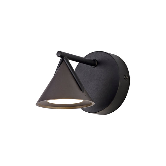 C-Lighting Kross Wall Lamp 1 Light, 1 x 3W LED, 3000K, 110lm, Sand Black/Grey, 3yrs Warranty - 29016