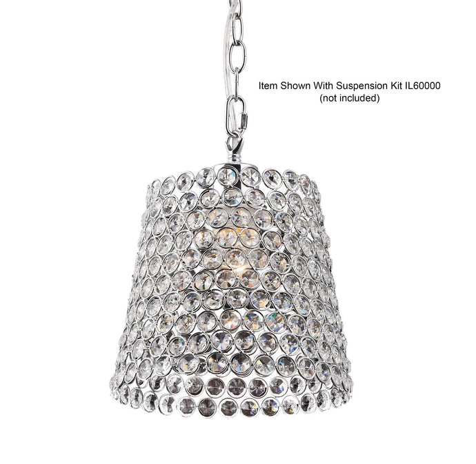 Diyas IL60008 Kudo Crystal Lamp Shade Non-Electric Polished Chrome/Crystal - 38550