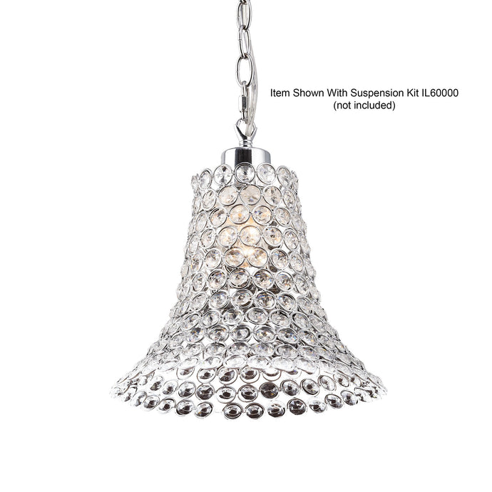 Diyas IL60010 Kudo Crystal Cone Shade Non-Electric Polished Chrome/Crystal - 38551