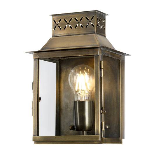 Elstead Lighting LAMBETH-PALACE Lambeth Palace 1 Light Wall Lantern - Brass