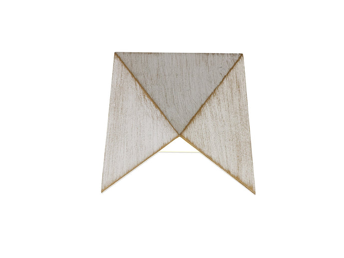C-Lighting Langley Wall Lamp, 1 x 7W LED, 3000K, 610lm, IP54, White/Gold, 3yrs Warranty - 28792
