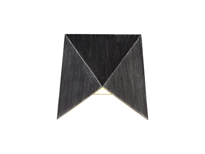 C-Lighting Langley Wall Lamp, 1 x 7W LED, 3000K, 610lm, IP54, Black/Silver, 3yrs Warranty - 28793