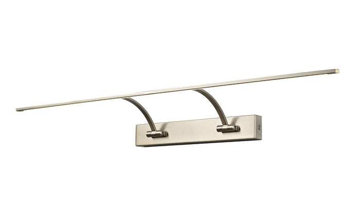 C-Lighting Langton Large 2 Arm Wall Lamp/Picture Light, 1 x 16W LED, 3000K, 1200lm, Satin Nickel, 3yrs Warranty - 29267
