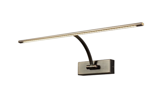 C-Lighting Langton Large 1 Arm Wall Lamp/Picture Light, 1 x 10W LED, 3000K, 850lm, Bronze, 3yrs Warranty - 29269