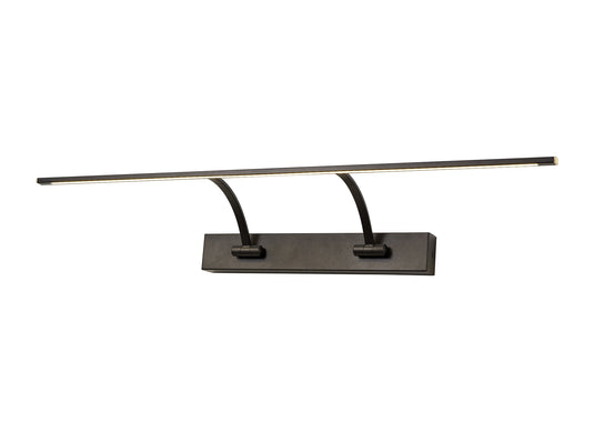 C-Lighting Langton Small 2 Arm Wall Lamp/Picture Light, 1 x 14W LED, 3000K, 1070lm, Sand Black, 3yrs Warranty - 33218