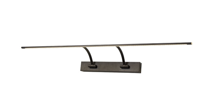 C-Lighting Langton Large 2 Arm Wall Lamp/Picture Light, 1 x 16W LED, 3000K, 1200lm, Sand Black, 3yrs Warranty - 33219
