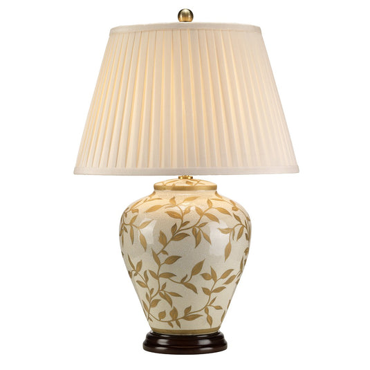 Elstead Lighting LEAVES-BR-GL-TL Leaves Brown Gold 1 Light Table Lamp