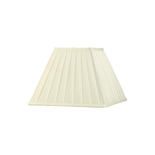 Diyas ILS20228 Leela Square Pleated Fabric Shade Ivory 150/300mm x 225mm - 38640