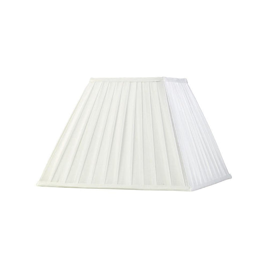 Diyas ILS20234 Leela Square Pleated Fabric Shade White 175/350mm x 250mm - 38646