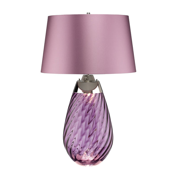 Elstead Lighting LENA-TL-L-PLUM Lena 2 Light Large Plum Table Lamp