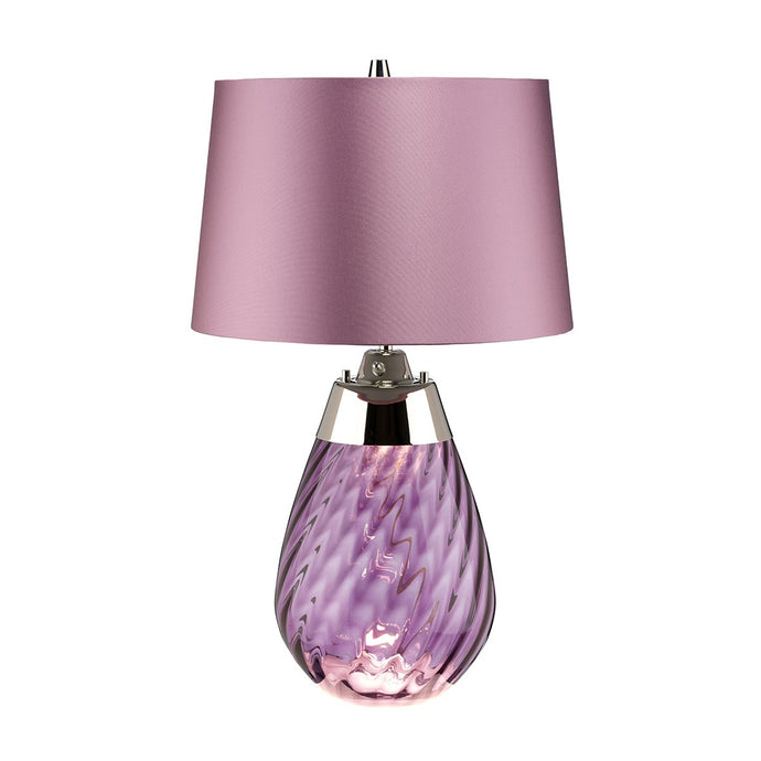 Elstead Lighting LENA-TL-S-PLUM Lena 2 Light Small Plum Table Lamp