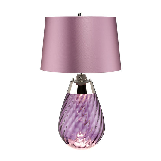 Elstead Lighting LENA-TL-S-PLUM Lena 2 Light Small Plum Table Lamp