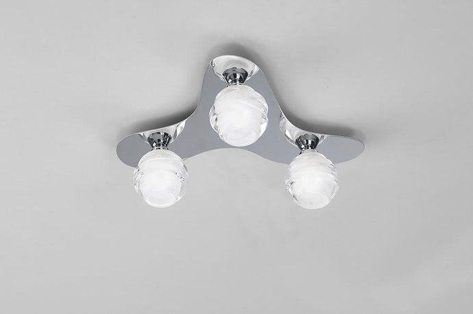 Mantra M1808 Loop Ceiling 3 Light G9 ECO, Polished Chrome
