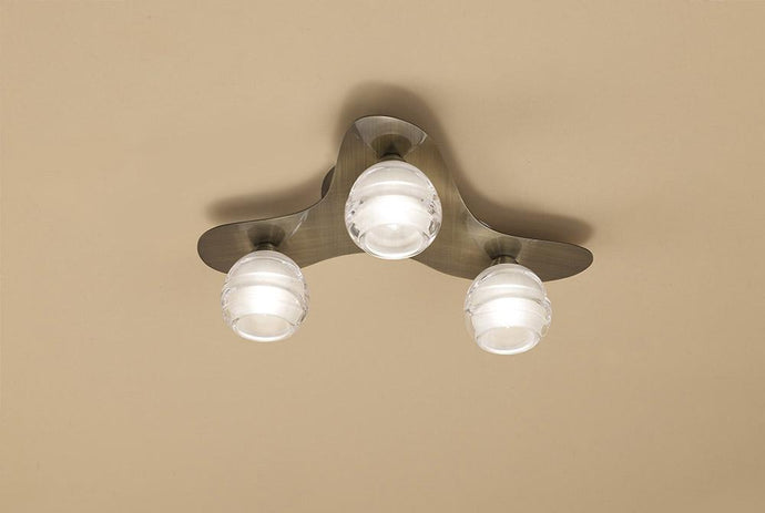 Mantra M1828 Loop Ceiling 3 Light G9 ECO, Antique Brass