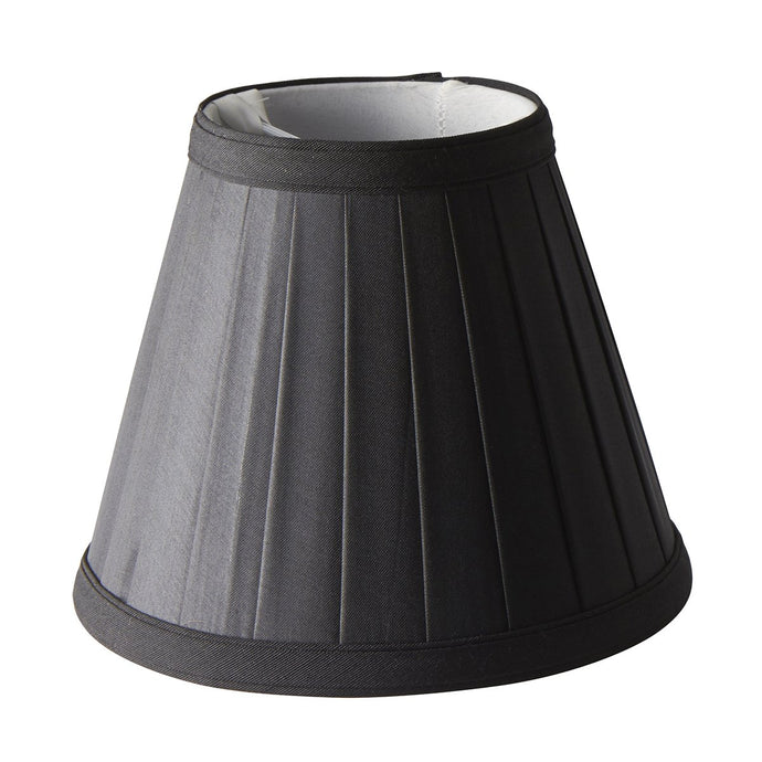 Elstead Lighting LS162-BLK Clip Shades Pleated Black Candle Shade