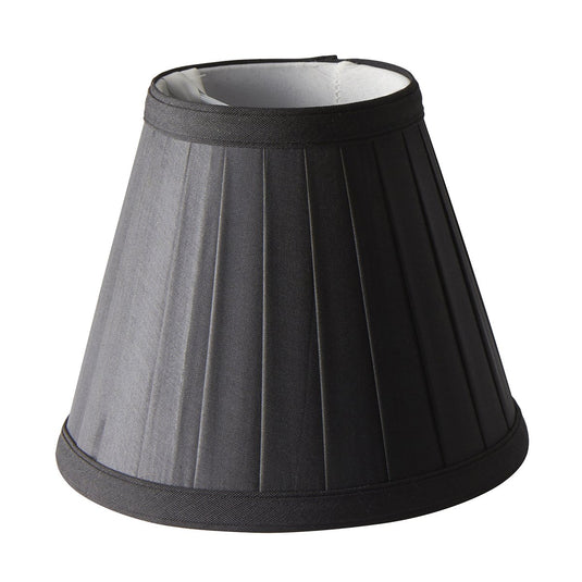 Elstead Lighting LS162-BLK Clip Shades Pleated Black Candle Shade