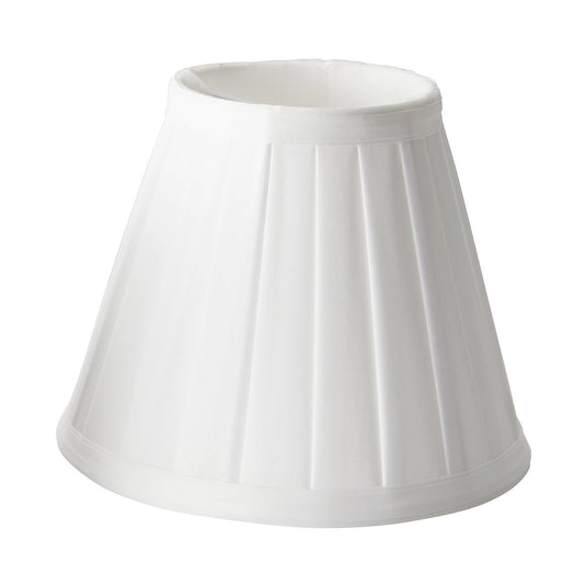 Elstead Lighting LS162-WHT Clip Shades Pleated White Candle Shade