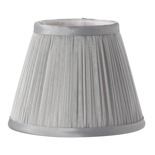 Elstead Lighting LS200 Clip Shades Pleated Grey Chiffon Candle Shade