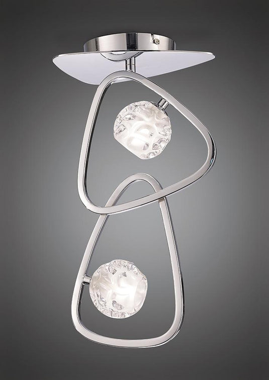 Mantra M5015 Lux Ceiling 2 Light G9, Polished Chrome