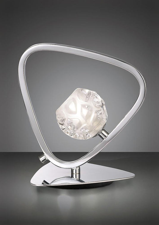 Mantra M5019 Lux Table Lamp 1 Light G9, Polished Chrome
