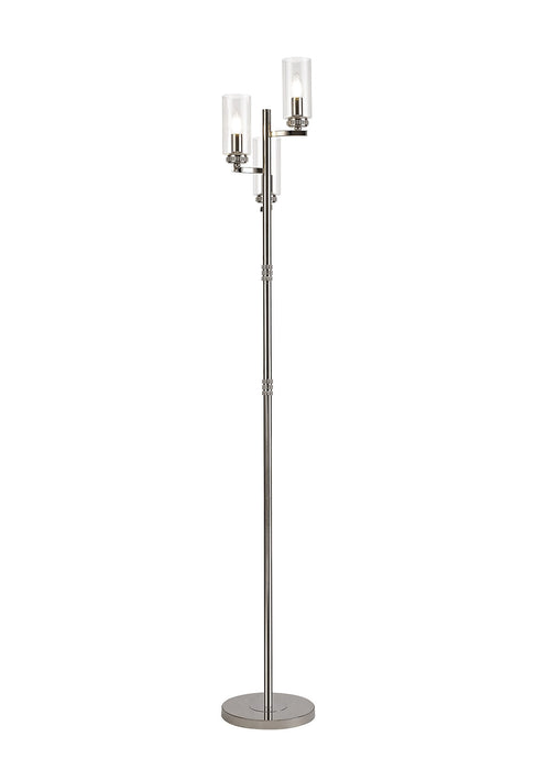 C-Lighting Lynx Floor Lamp, 3 x E14, Polished Nickel - 28924
