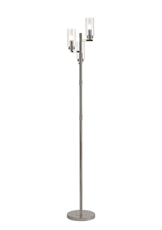 C-Lighting Lynx Floor Lamp, 3 x E14, Polished Nickel - 28924