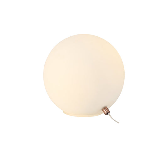 C-Lighting Lyra Table Lamp, 1 x G9, Antique Copper/Opal Glass - 29099
