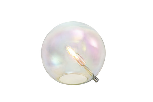 C-Lighting Lyra Table Lamp, 1 x G9, Polished Chrome/Idracoscent Glass - 33311