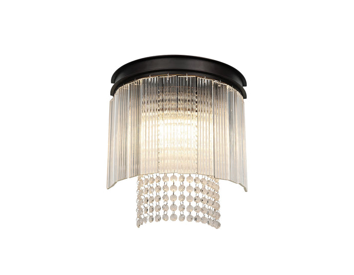 C-Lighting Malin Wall Light, 2 Light E14, Brown Oxide - 29110