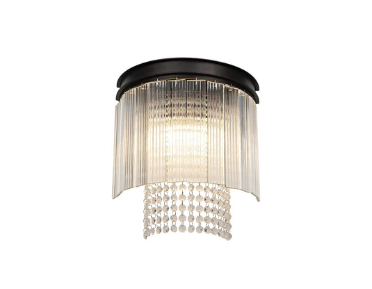 C-Lighting Malin Wall Light, 2 Light E14, Brown Oxide - 29110