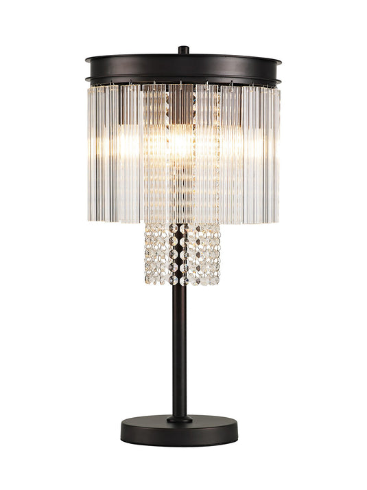 C-Lighting Malin Table Lamp, 6 Light E14, Brown Oxide - 29111