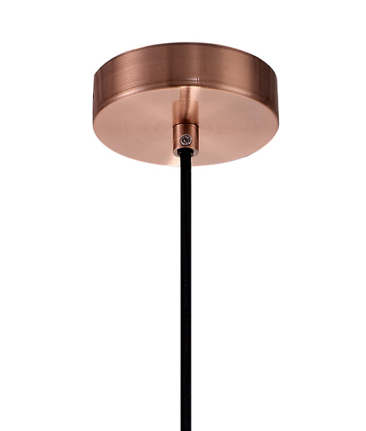 C-Lighting Malling Small Pendant, 1 x E27, Antique Copper/Black - 28728