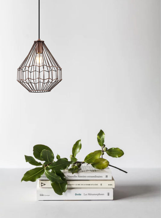 C-Lighting Malling Small Pendant, 1 x E27, Antique Copper/Black - 28728