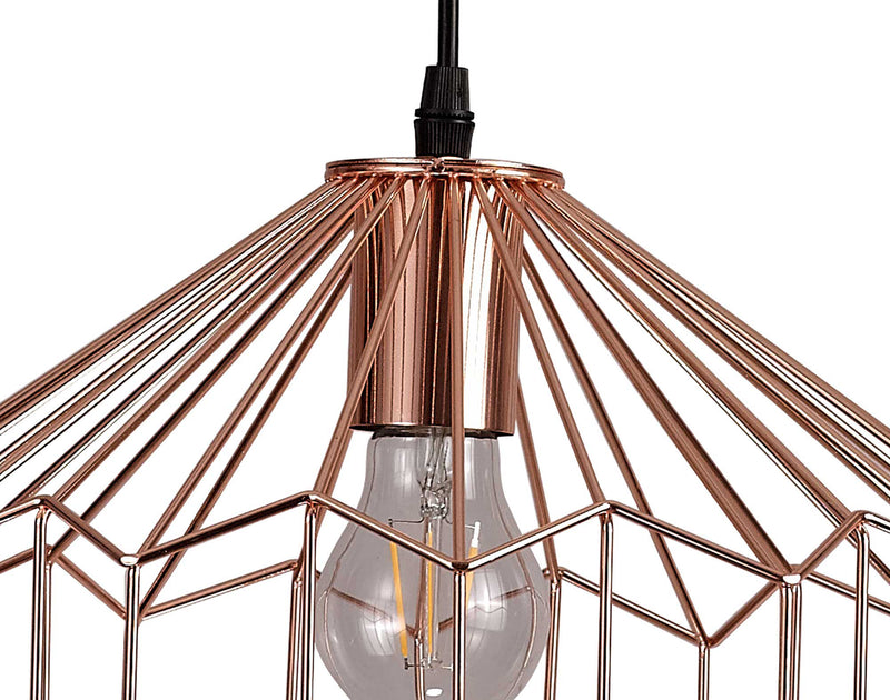 Load image into Gallery viewer, C-Lighting Malling Medium Pendant, 1 x E27, Antique Copper/Black - 28729
