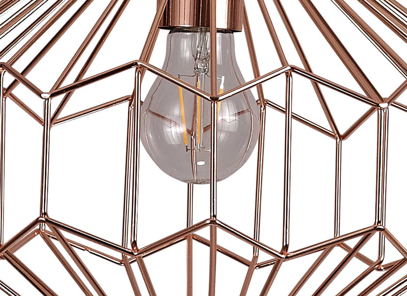 Load image into Gallery viewer, C-Lighting Malling Medium Pendant, 1 x E27, Antique Copper/Black - 28729
