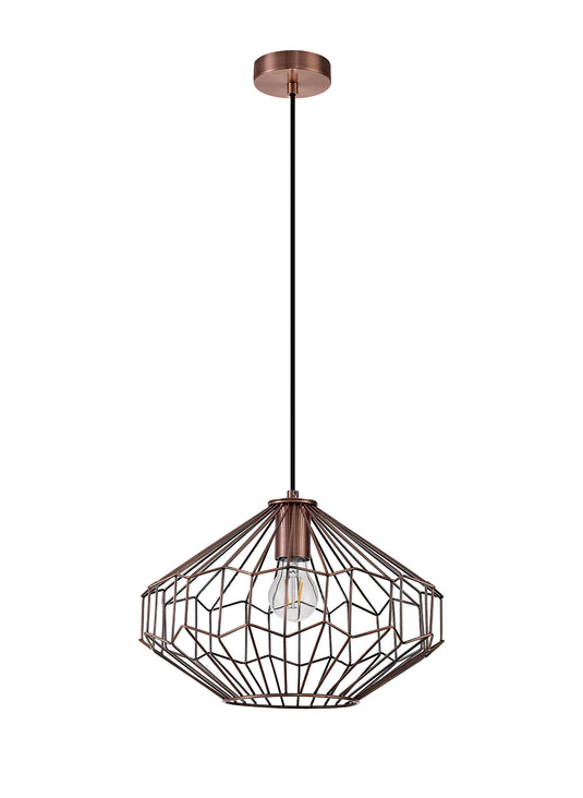 C-Lighting Malling Medium Pendant, 1 x E27, Antique Copper/Black - 28729