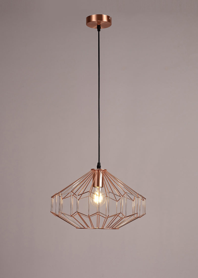 Load image into Gallery viewer, C-Lighting Malling Medium Pendant, 1 x E27, Antique Copper/Black - 28729
