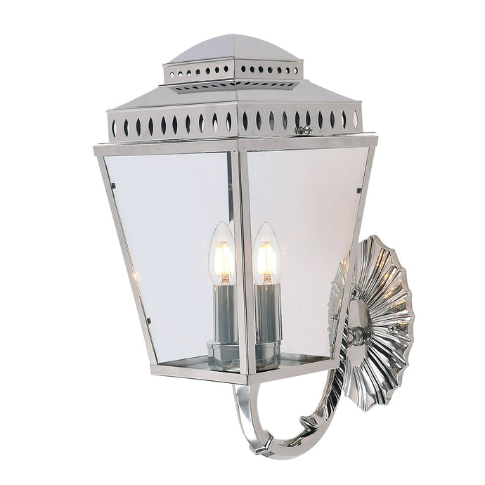 Elstead Lighting MANSION-HOUSE-WB1-PN Mansion House 3 Light Wall Lantern - Polished Nickel